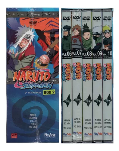 DVD BOX - Naruto Shippuden - Segunda Temporada - Box 2 (5 Discos) - Mini71  na Web