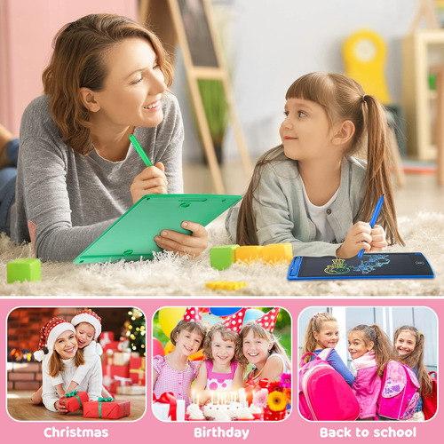 Tableta De Escritura Lcd 8.5 Pulgadas Para Niños Azul 32 Pie