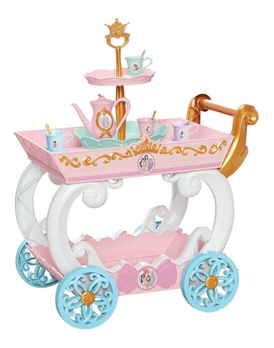 Imagen 4 de 6 de Carrito Mesita Juego De Te De Princesas Disney Para Niñas