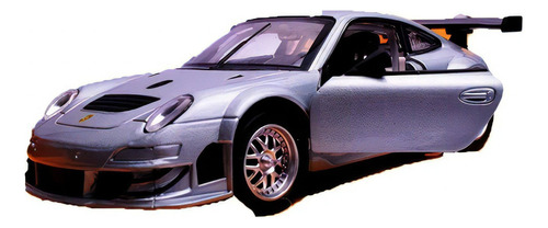 Auto De Coleccion Porsche 911 Gt3 Rsr Escala 1:32 Msz Full Color Plateado