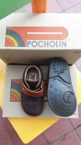 Zapatos Para Niños Colormarron Marca Pocholin Talla19 Nuevos