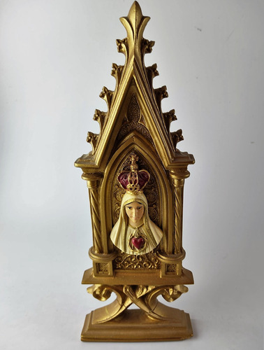 Antiga Placa Religiosa Maria Em Resina Italiana 5045 Rrdeco