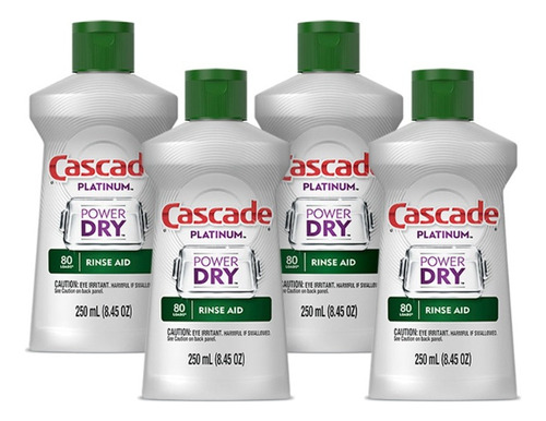 Cascade Abrillantador Rinse Aid Platinum 4 X 250 Cc