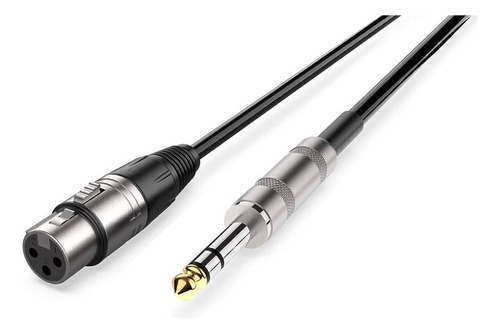 Cable De Xlr Hembra A Plug 6.3 Stereo 3 Metros Balanceado