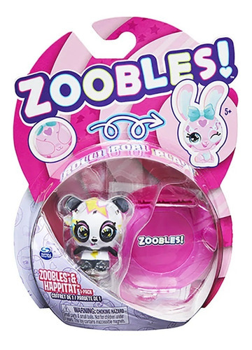 Brinquedo Boneco Unitario Zoobles Bam Bae Panda Sunny 2410