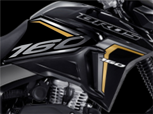 Adesivo Bros 160 2023 Kit Adesivos Moto Preta 5 Adesivos Bp9