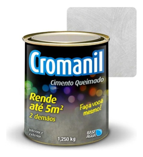 Efeito Cimento Queimado Garoa - Cromanil 1,25 Kg