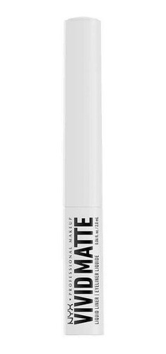 Nyx Delineador De Ojos Liquido Vivid Mate White