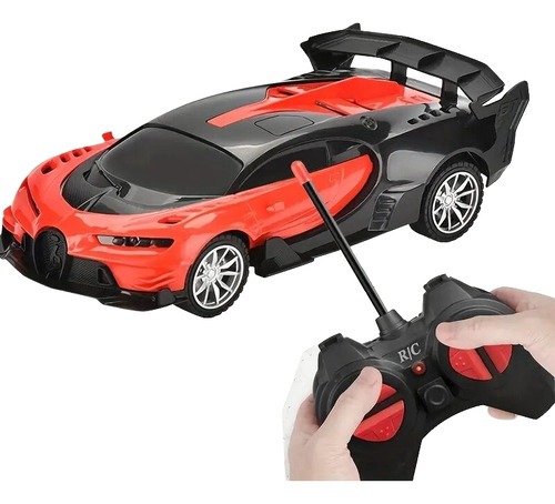 Auto A R/c Bugatti Veyron 1.20 Esc. 2.4 G. Luz Leds Rojo