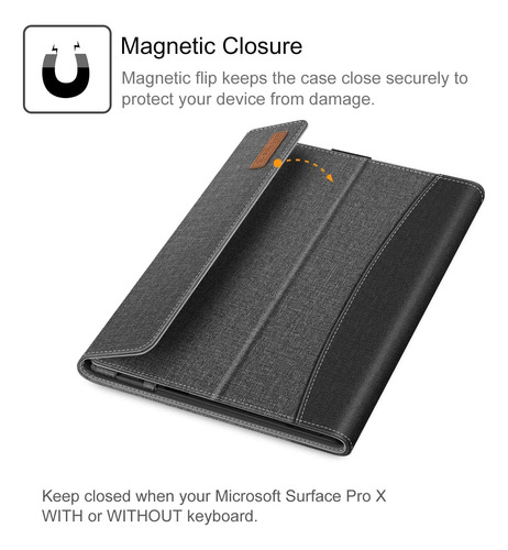 Funda Fintie, Para Microsoft Surface Pro X, 13 Pulgadas