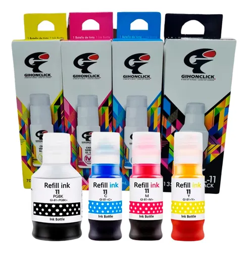 5 Tintas Gi-11 Para Canon G2170 G3170 G2160 G3160 G4170