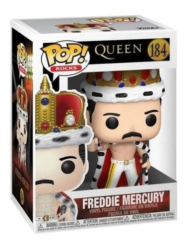 Funko Pop Rocks 184 - Queen Freddie Mercury King 