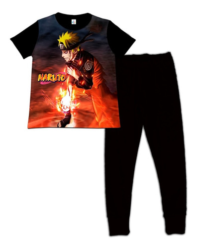 Pijama Niño Manga Corta Naruto Shippuden Algodon