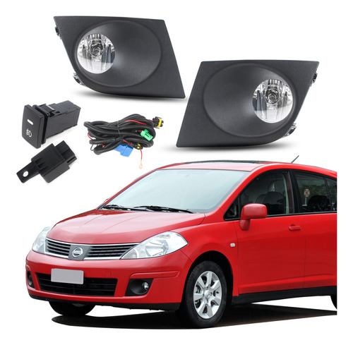 Faros Niebla Tiida 2007 08 09 11 Al 2018 Kit C7 Foco Y Arnes
