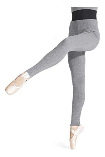 Mallas De Ballet Capezio 11382w, Gris Jaspeado, Mediano Para