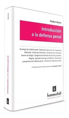 Introducción A La Defensa Penal - Stephan Barton