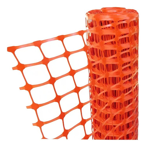 Malla Red Seguridad Naranja 1 X 45 Mts Obras Jardines Vial 