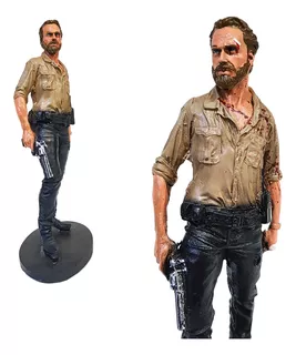 Figure Em Resina Séries The Walking Dead - Rick Grimes