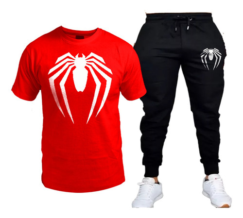 Conjunto Remera Y Pantalon De Spiderman / Para Niños/colores