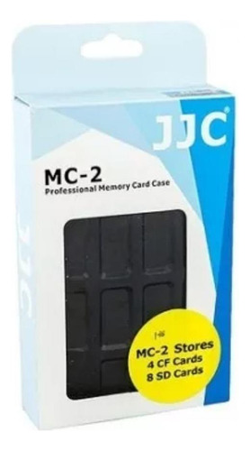 Porta Cartão Memória Rígido Jjc Mc-2 Para 8 Sd