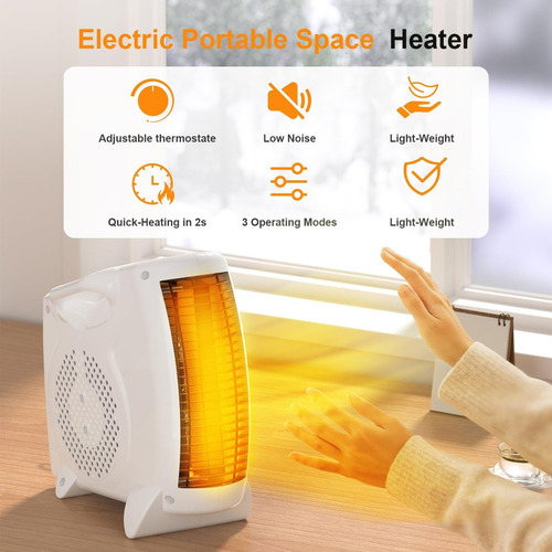 Termoventilador Calefactor Electrico 2000w Frío Calor Blanco