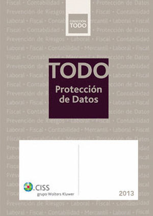 Libro Todo Protección De Datos 2013 Original