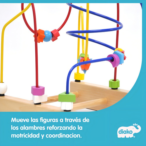 Laberinto Didactico 3 Caminos - Juguete Didactico | Diako Color Multicolor