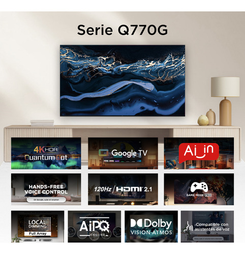 Tv Tcl Smart Tv 98q770g 4k Qled Google Tv