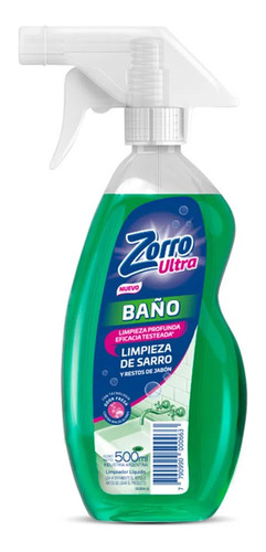 Limpiador Liquido Baño  Quitamanchas 500 Ml X Zorro         