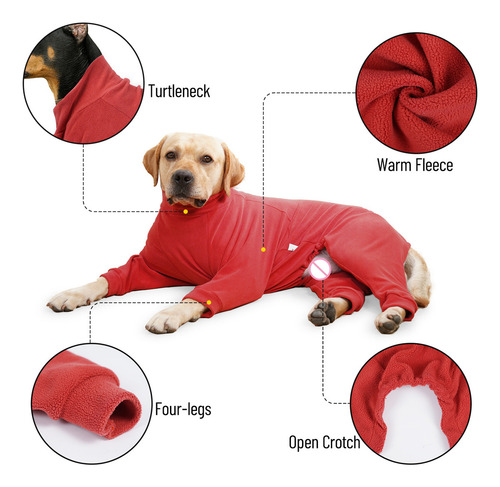 Pulsera De Forro Polar Cálido Para Perros De Tamaño Mediano