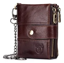Comprar Bullcaptain Cartera Para Hombre Carteras De Cuero Genuino Co