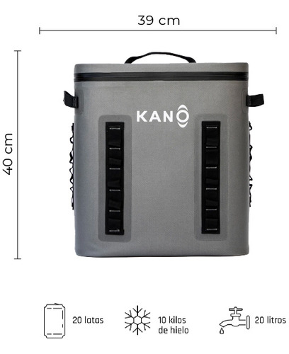 Cooler Mochila Grey 20l / Coolers Kano