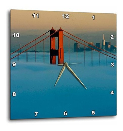 3drose Fog, San Francisco, Golden Gate Bridge, California - 