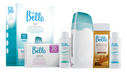 Kit Roll-on Depilação Pré Pós E Aquecedor Bivolt Depil Bella