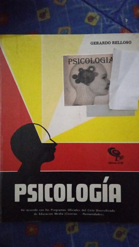Psicología, Por Gerardo Relloso/ciclo Diversificado. Ed Cobo