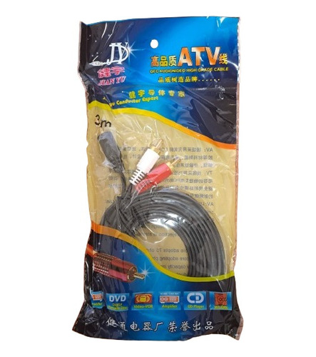 Cable Auxiliar 3.5mm Plug Macho A Macho Nuevo Tienda Fisica