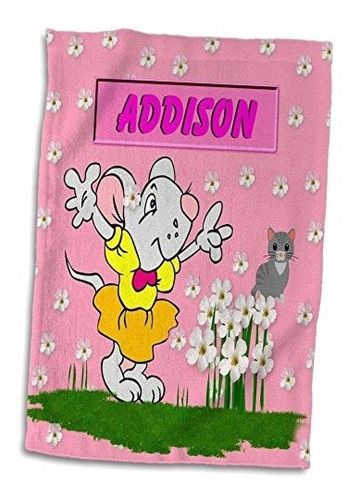 3d Rose Addison - Arte Infantil Específico Con Nombre Decora