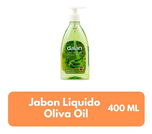 Imagen 1 de 4 de Dalan Jabón Líquido Olive Oil 400 Ml 12 Und X Bulto