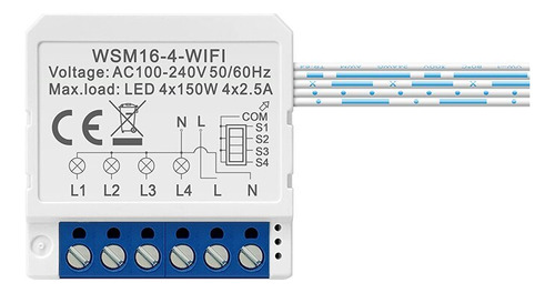 Mini Módulo De Conmutador Inteligente Avatto Tuya Wifi De 4