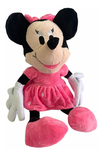 Boneco De Pelúcia Infantil Minnie Mouse Rosa Antialérgico 