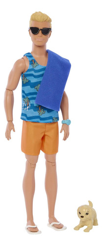 Barbie O Filme Boneco Ken Dia Do Surf - Mattel Hpt49