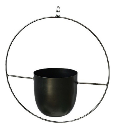 Cesta Colgante Colgante De Metal Black Plant B 7002