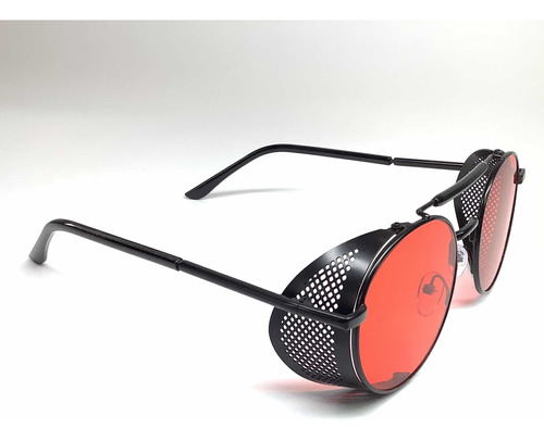 Gafas Steampunk Metal Red