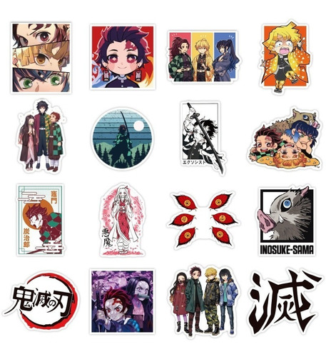 Demon Slayer Kimetsu No Yaiba Set 100 Stickers