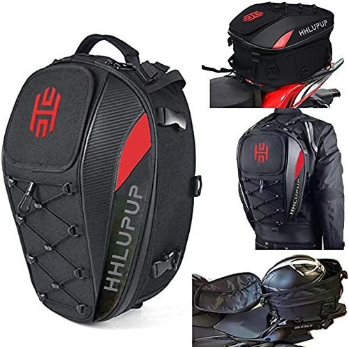 Casco De Asiento De Bolsa De Cola De Motocicleta - Mochila D