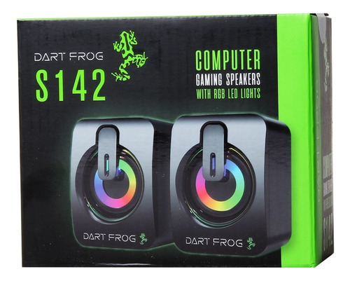 Cornetas Para Pc Gaming Dart Frog S142