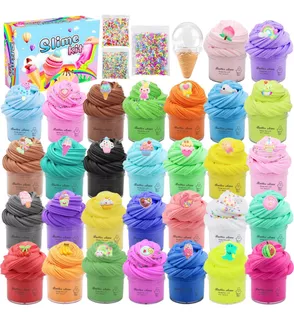 Kit Arcilla Slime De Mantequilla 67piezas Para Niñas Y Niños