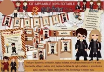 Comprar Kit Imprimible Harry Potter Cumpleaños Fiesta Candy Bar