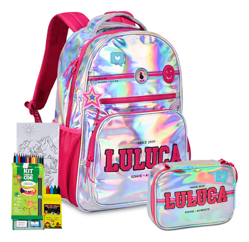 Mochila Costas Luluca Holográfica
