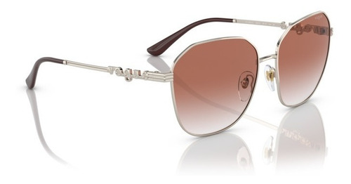 Lentes Solar Vogue Vo4265sl 848/v0 Dorado Claro Lente Degradado Marrón/ Transparente Armazón Dorado Claro 848/v0